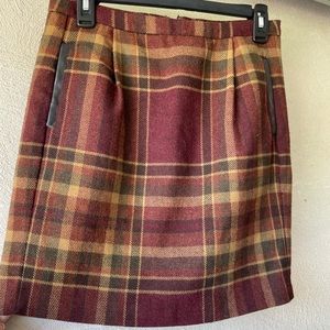 Tommy Hilfiger Multi-colored Plaid Skirt